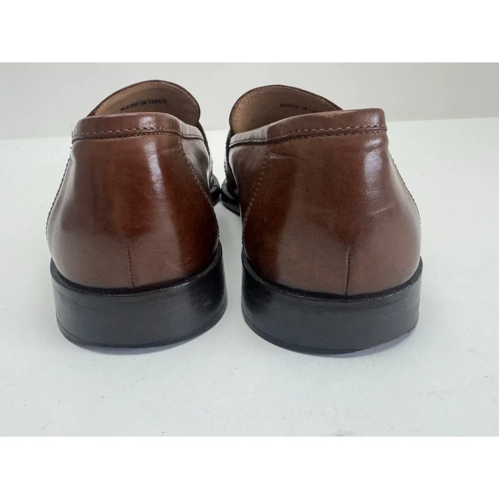 Johnston & Murphy Brown Tasseled‎ Slip On Loafers Dress Casual Shoes 8.5 Medium